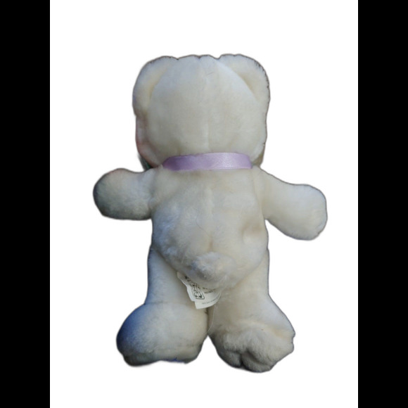 1997 vintage Plush Fiesta 8.5" White Patch Foot Bear - Picture 2 of 4